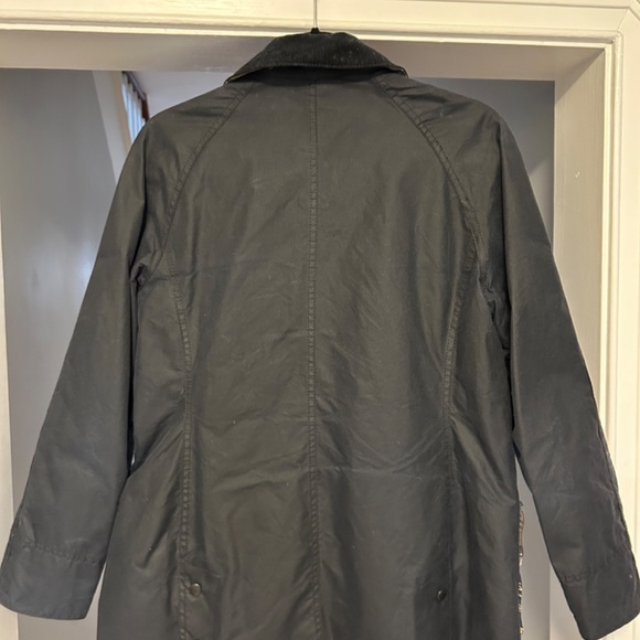 Barbour Beadnell Wax Jacket-size 6- Navy - Picture 2 of 5